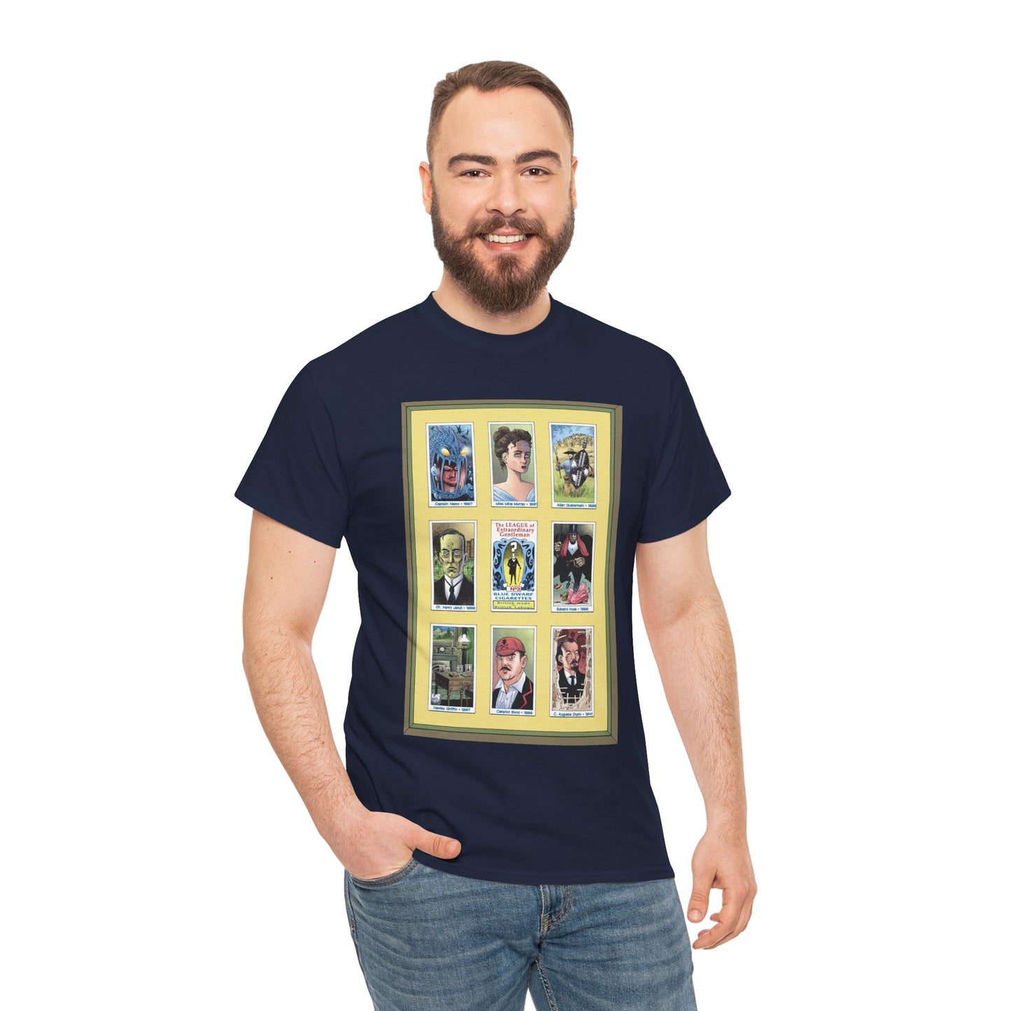 League of Extraordinary Gentlemen T-Shirt - Kevin O'Neill Art - Mina Murray, Captain Nemo, Allan Quatermain, Jekyll & Hyde - Alan Moore Story