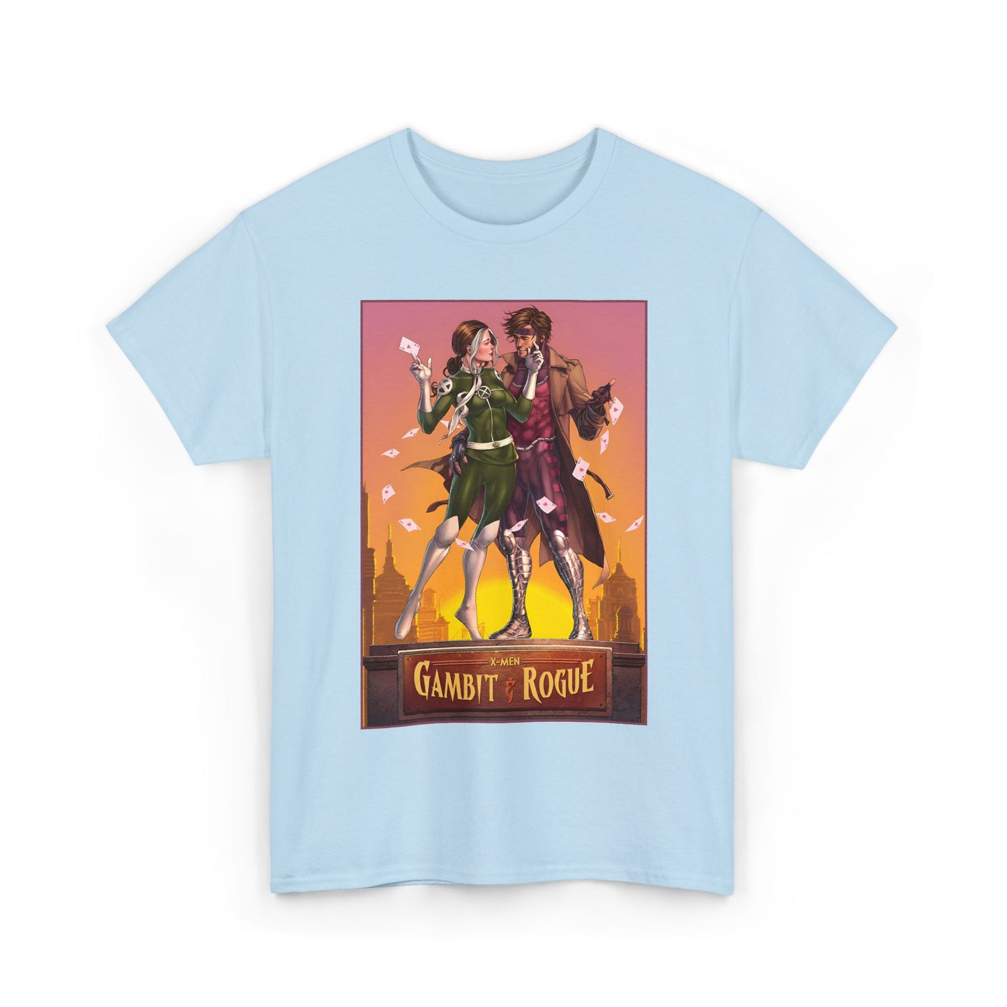 Gambit & Rogue T-Shirt - Mike Choi Art - Popular X-Men Members - Marvel Comics