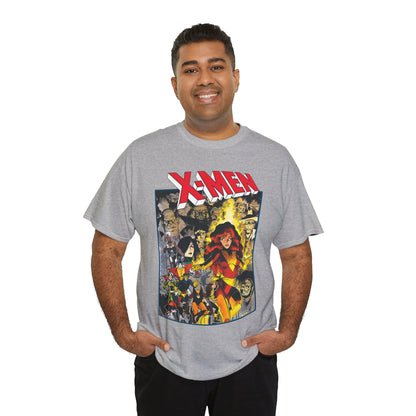 Uncanny X-Men T-Shirt - Arthur Adams Art - Dark Phoenix: From the Ashes Story - Storm, Cyclops, Wolverine, Rogue, Colossus, Nightcrawler - Marvel Comics
