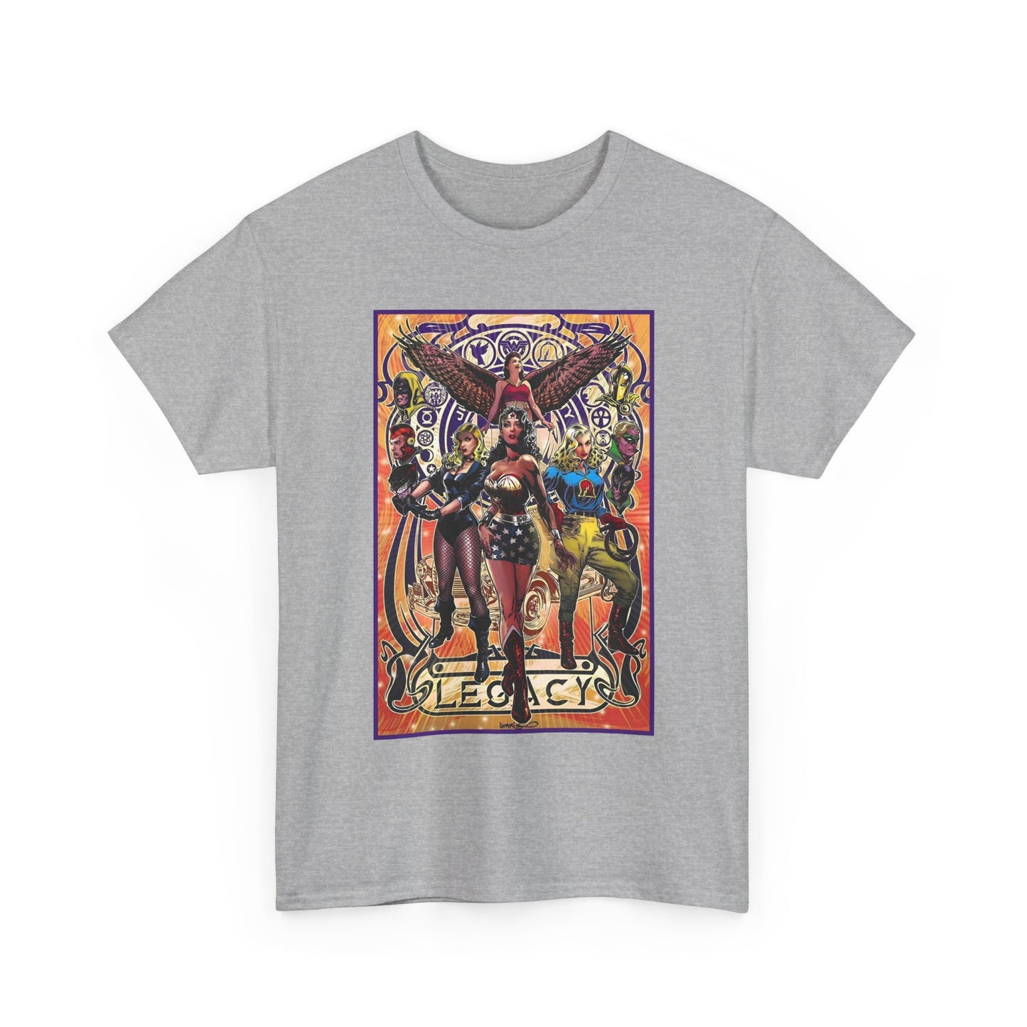 Justice Society T-Shirt - Tony Harris Art - Wonder Woman, Liberty Belle, Black Canary, Hawkgirl - JSA - DC Comics