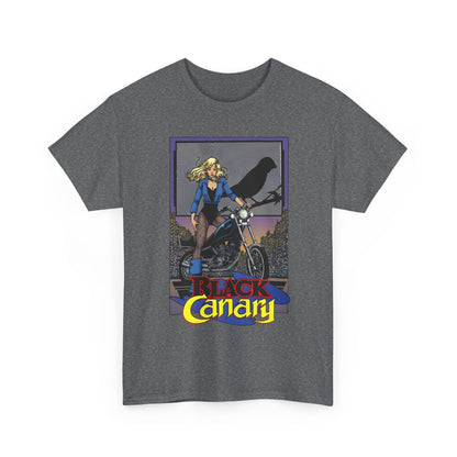 Black Canary T-Shirt - George Perez Art - 1980s Justice League Postcard Art - JLA - DC Comics
