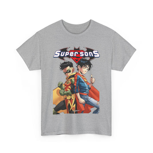 Super Sons T-Shirt - Jorge Jimenez Art - Superboy & Robin - Jon Kent & Damian Wayne - DC Comics - Sons of Superman & Batman