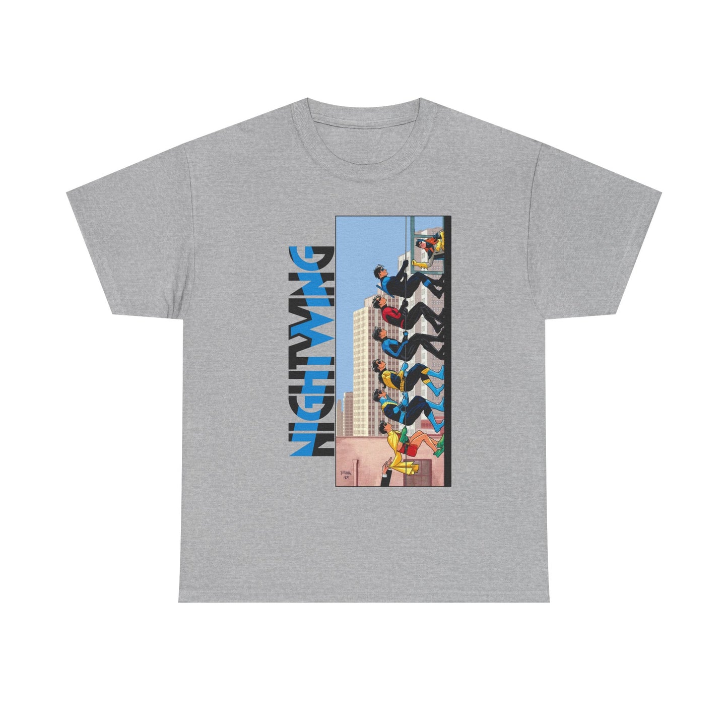 Nightwing T-Shirt - Bruno Redondo Art - DC Comics - Dick Grayson in Bludhaven - Teen Titans Leader
