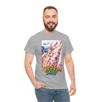Justice Society of America T-Shirt - Alex Ross Art - JSA - Power Girl, Huntress, Robin, Starman, Hawkman - DC Comics