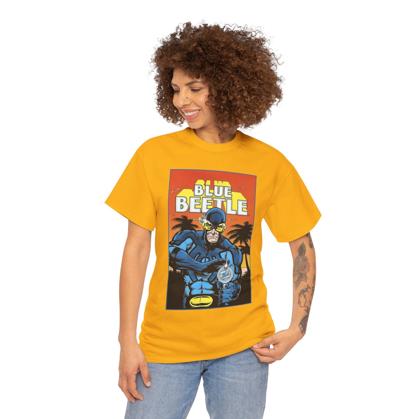 Blue Beetle T-Shirt - Ted Kord - 1980s DC Series - DC Comics