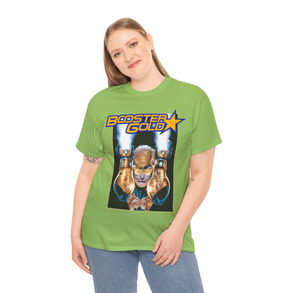 Booster Gold T-Shirt - Dan Jurgens Art - Batman & Robin in His Gauntlets - DC Comics