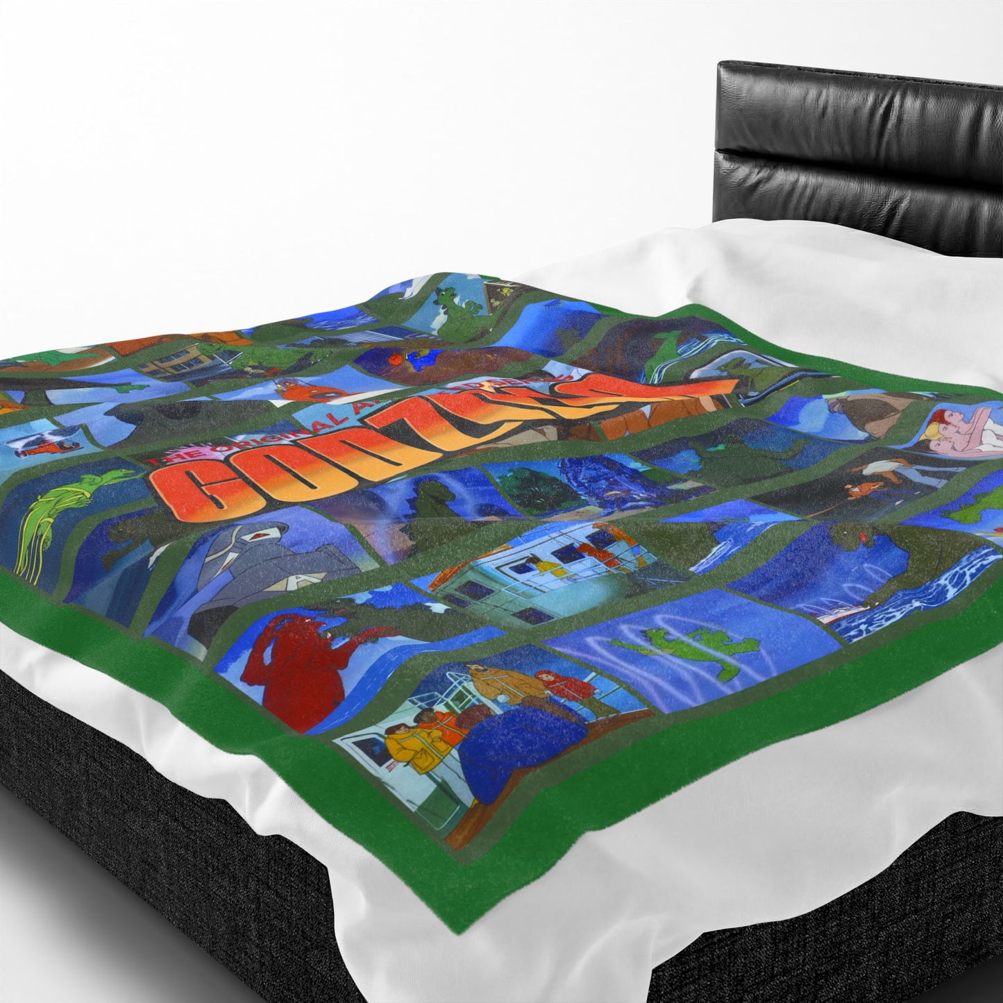 Godzilla the Animated Series Blanket - Hanna-Barbera 1970s Cartoon Art - With Godzooky - Soft & Comfy