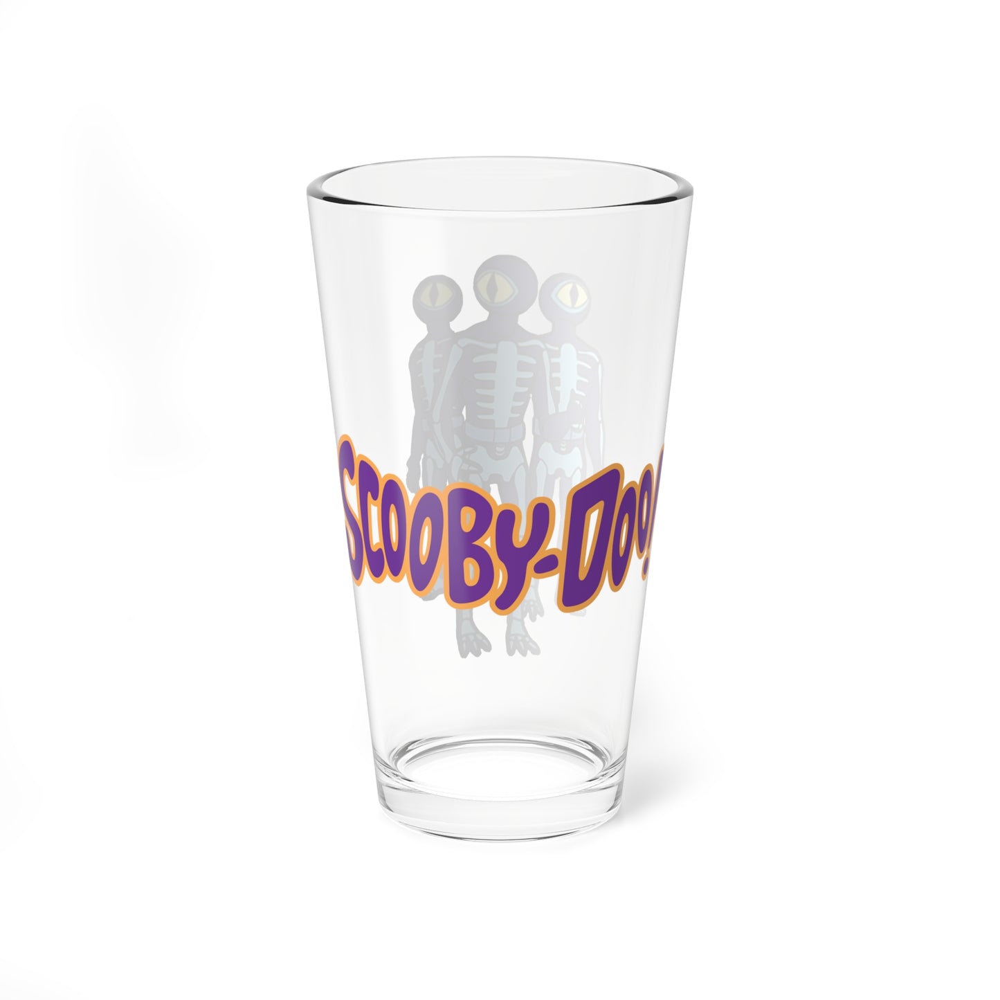 Skeleton Men Pint Glass, 16oz - Scooby Doo Villain - Hanna-Barbera Saturday Morning Cartoon - A Creepy Tangle in the Bermuda Triangle