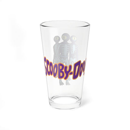 Skeleton Men Pint Glass, 16oz - Scooby Doo Villain - Hanna-Barbera Saturday Morning Cartoon - A Creepy Tangle in the Bermuda Triangle