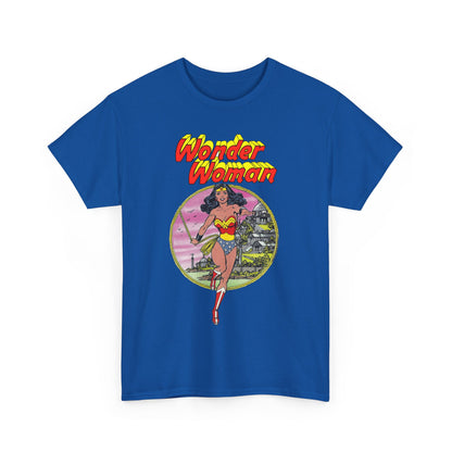 Wonder Woman T-Shirt - George Perez Art - Justice League 1980s Postcard Set - JLA Member - Diana from Themyscira - DC Comics