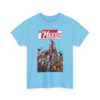 Mr. Majestic T-Shirt - Ed McGuiness Art - Flying Above His Attackers - DC/Wildstorm Comics