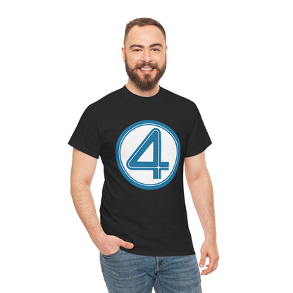 Fantastic Four Logo T-Shirt - New Marvel Movie 2025 - MCU - Pedro Pascal - 4 - Marvel Comics - Reed Richards
