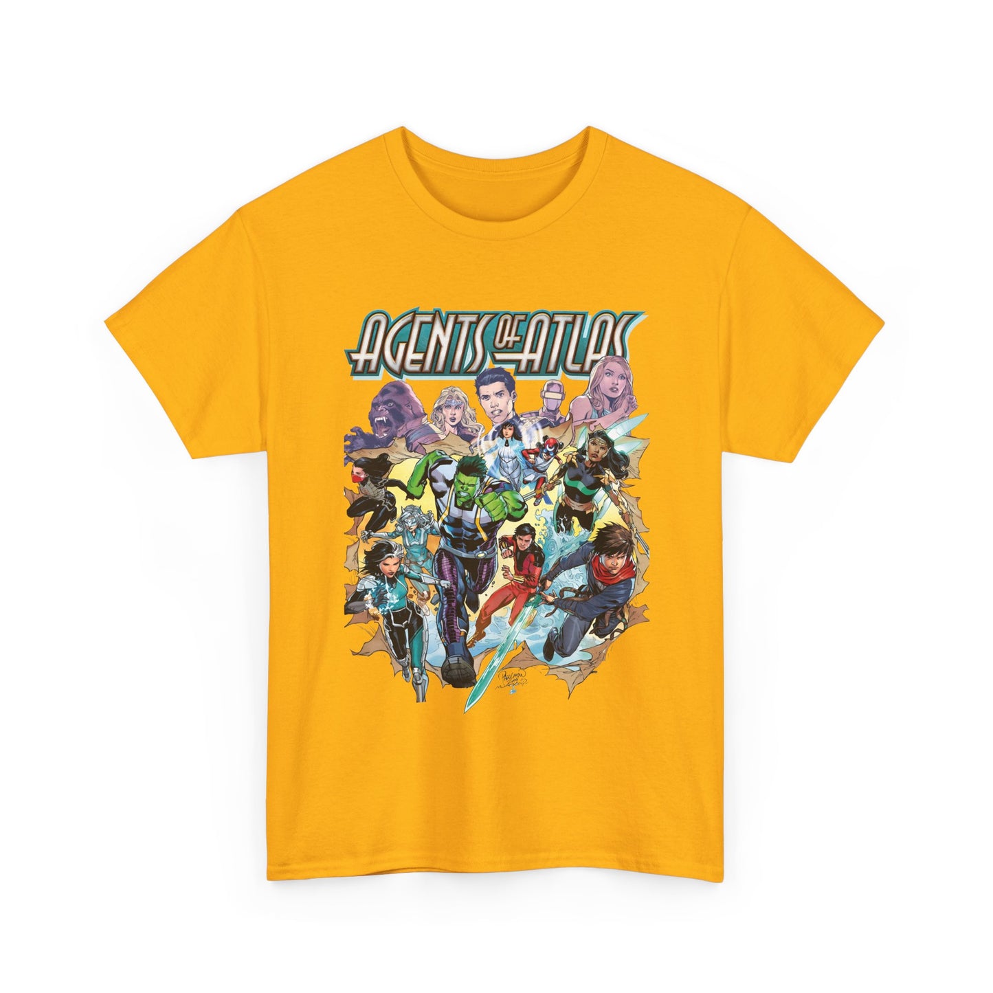 Agents of Atlas T-Shirt - Shang-Chi, Silk, Aero, Luna Snow - Marvel Comics