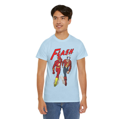 Flash T-Shirt - John Byrne - Barry Allen, Jay Garrick - Golden Age, Silver Age - DC Comics