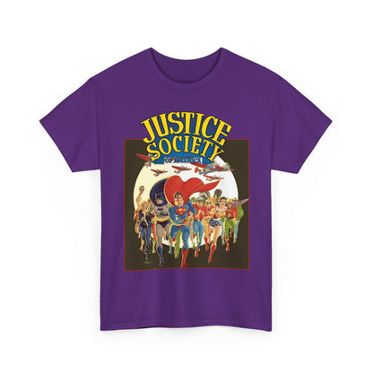 Justice Society of America T-Shirt - Superman, Wonder Woman, Black Canary, Green Lantern, Batman, Plastic Man, Flash - DC Comics