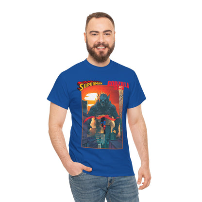 Superman Vs Godzilla T-Shirt - DC Comics - Man of Steel Vs the King of the Monsters