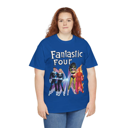 Fantastic Four T-Shirt - John Byrne Art - She-Hulk, Reed Richards, Human Torch, Invisible Woman - Marvel Comics