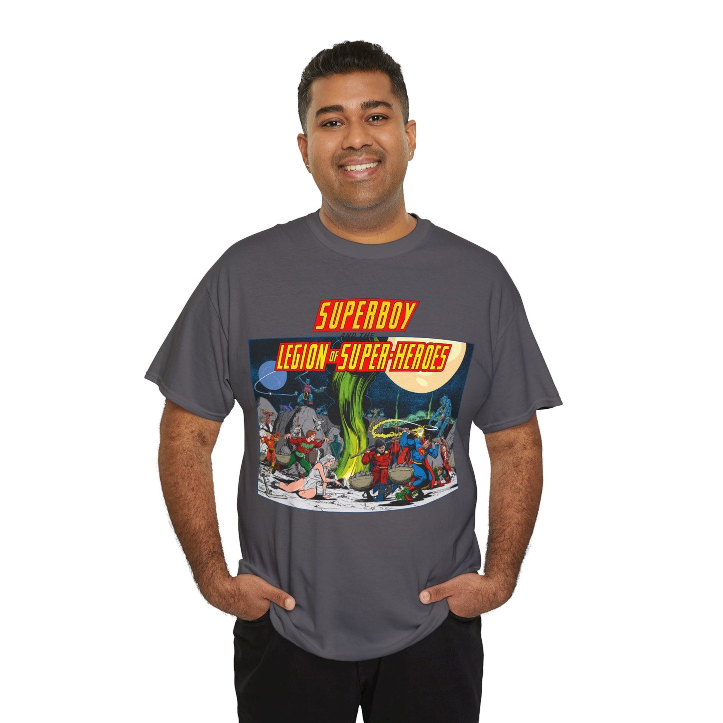 Superboy & Legion of Super-Heroes T-Shirt - Jim Starlin Art - DC Comics