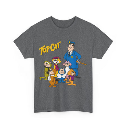 Top Cat & His Gang T-Shirt - Popular Hanna-Barbera 1960s TV Cartoon - Brain, Spook, Benny the Ball