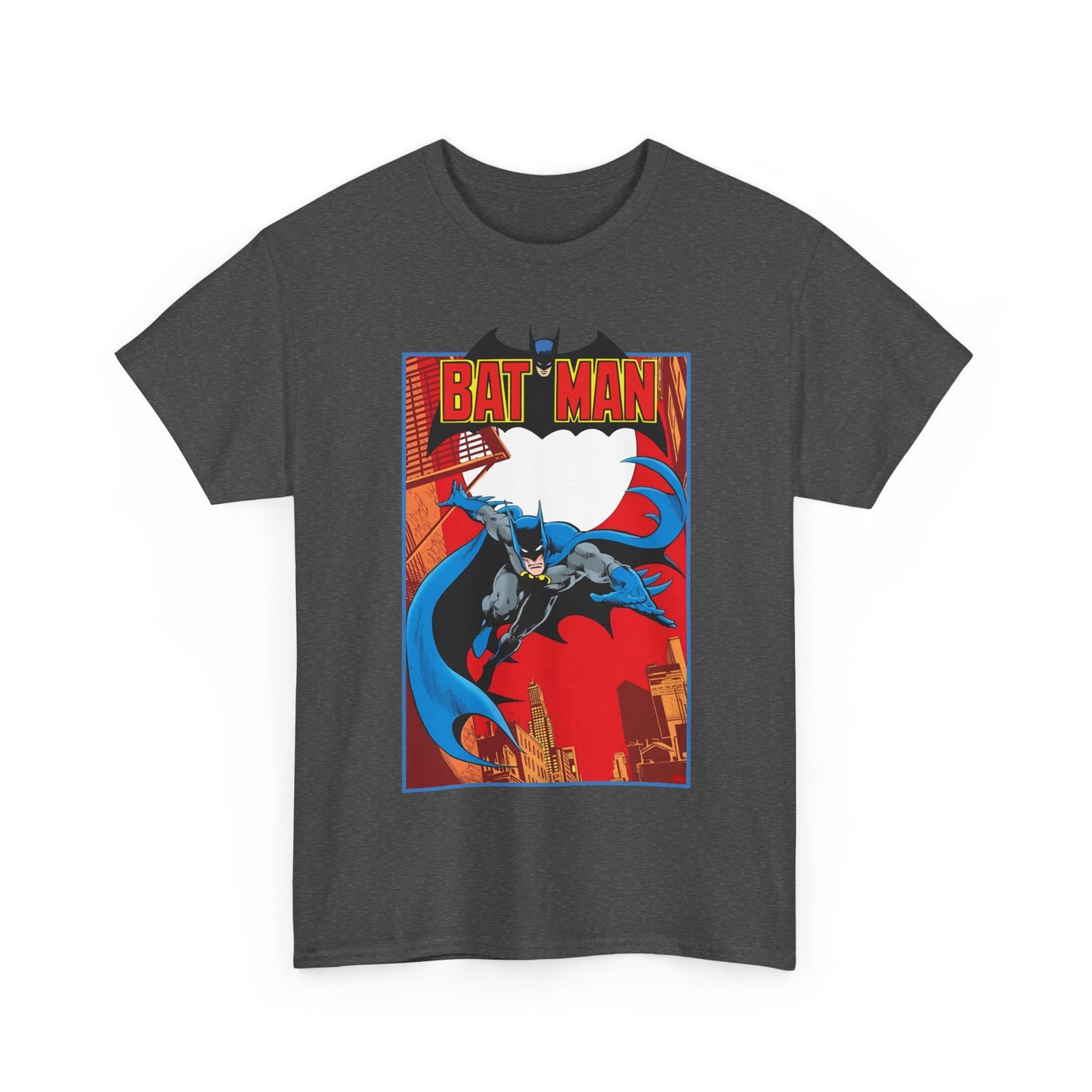 Batman T-Shirt - Jim Aparo Art - Untold Tales Cover - DC Comics Bronze Age - Batman Flying in Front of the Moon - Caped Crusader, Gotham City
