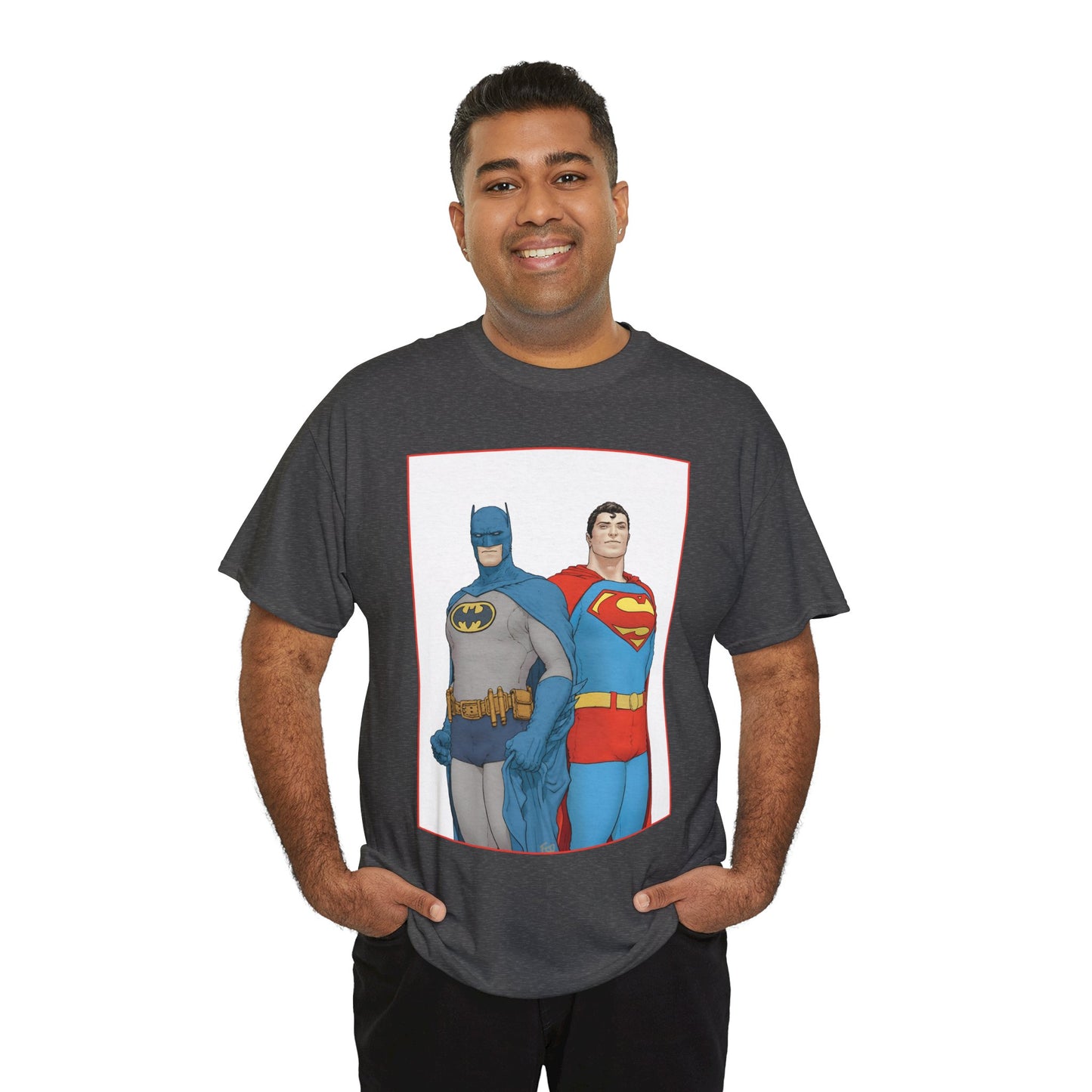 Superman & Batman T-Shirt - Frank Quitely Art - World's Finest Variant Cover Art - DC Comics