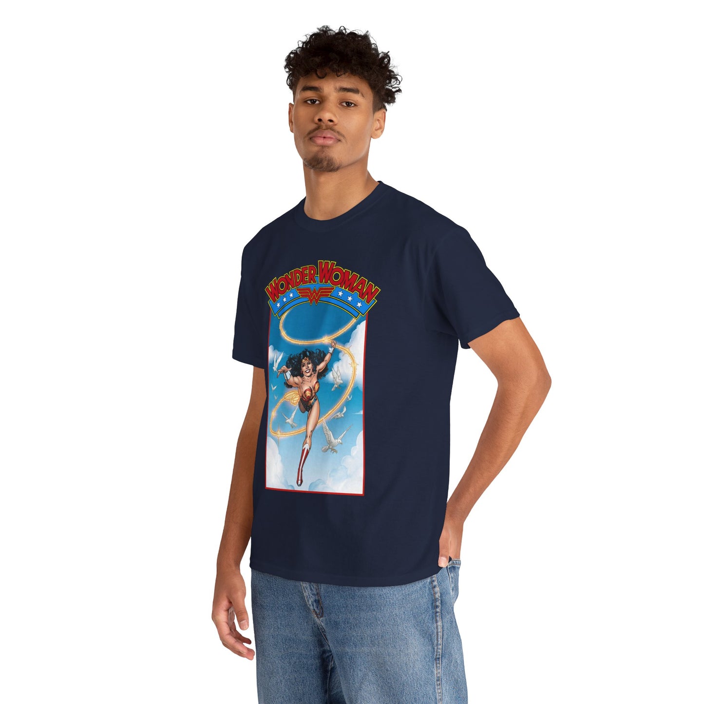 Wonder Woman T-Shirt - George Perez Art - Post-Crisis 1980s Retro Graphic - Themyscira - DC Comics