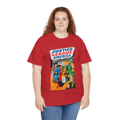 Justice League of America T-Shirt - Dick Dillin Art - Superman, Wonder Woman, Green Arrow, Green Lantern - DC Comics