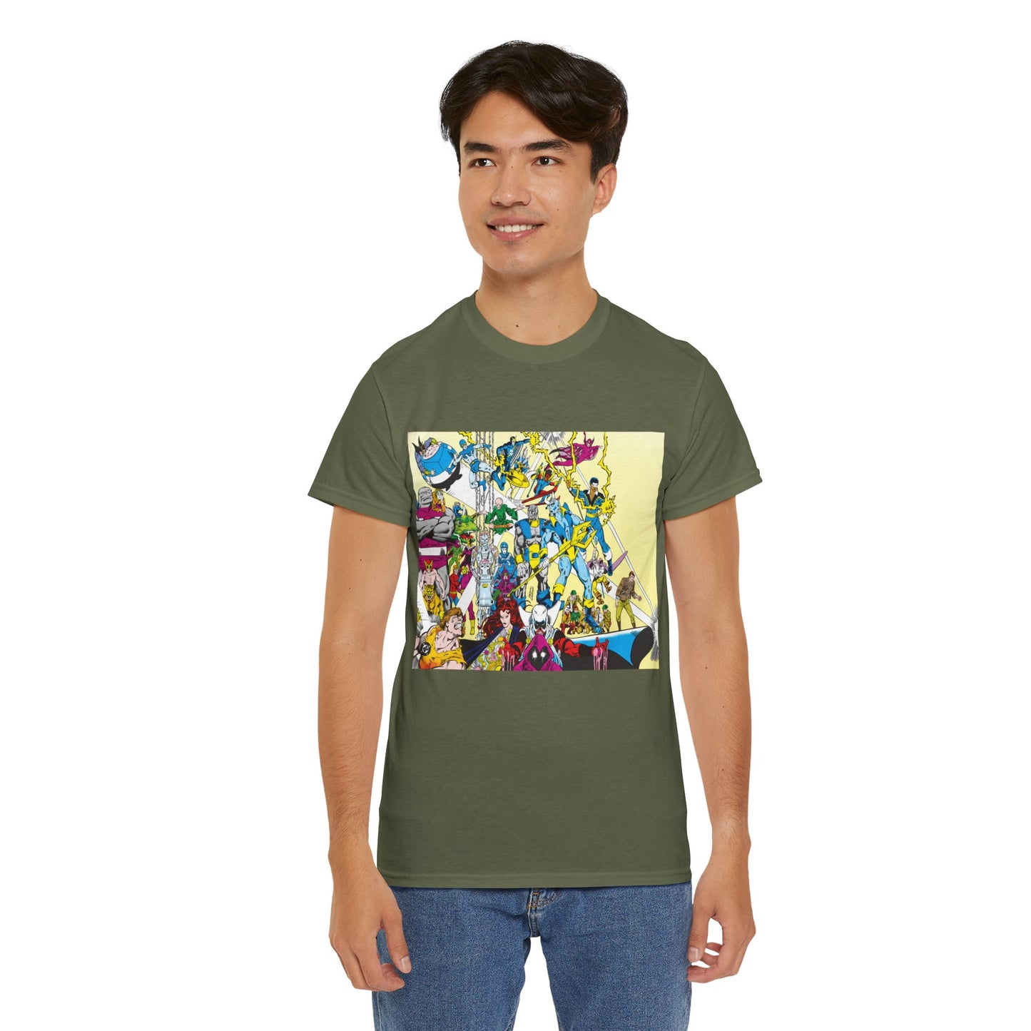 Who's Who in the DC Universe T-Shirt - George Perez Art - Black Lightning, Black Orchid - #3 Cover Art - DC Comics
