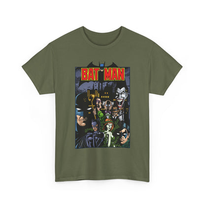 Batman T-Shirt - George Perez Art - Arkham Asylum - Joker, Catwoman, Poison Ivy, Riddler, Nightwing - DC Comics