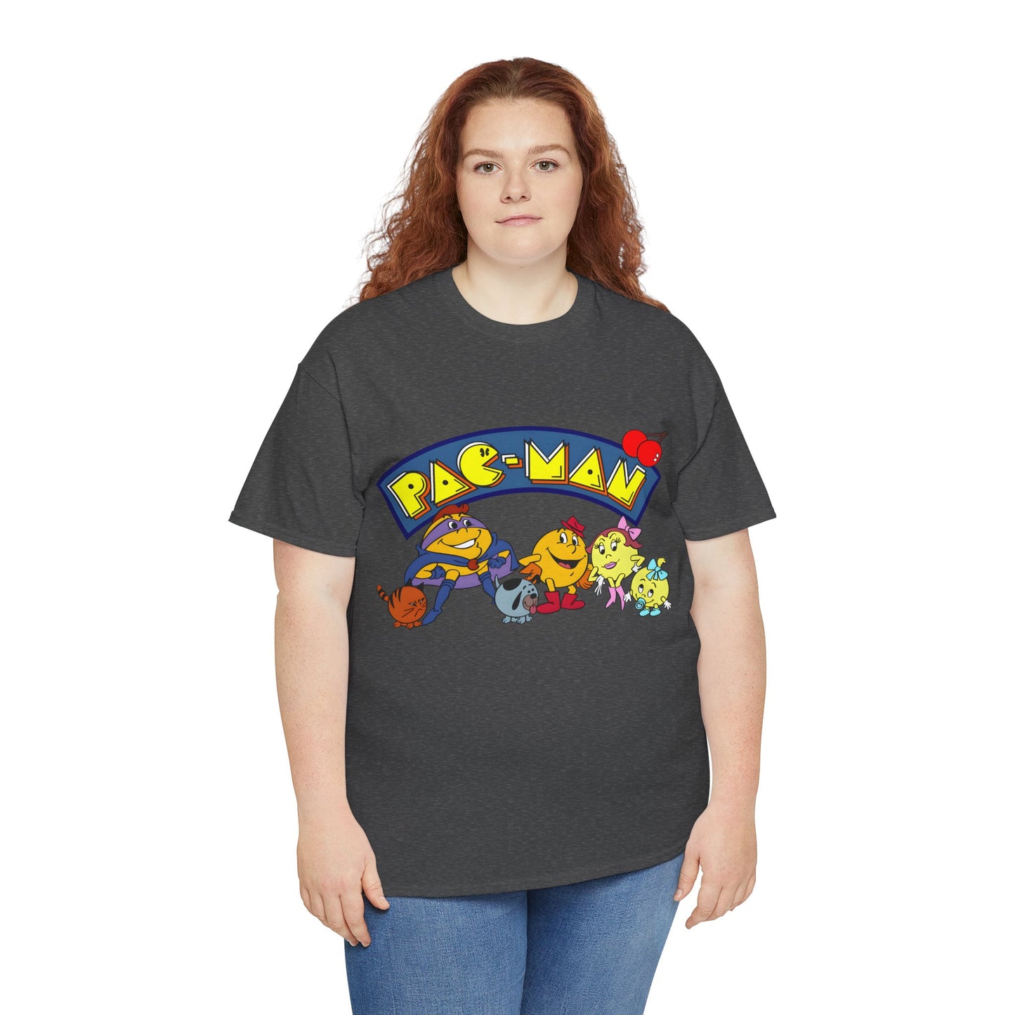 Pac-Man T-Shirt - Ms Pac-Man, Baby Pac - Hanna-Barbera Saturday Morning Cartoon - Popular 1980s TV Animation