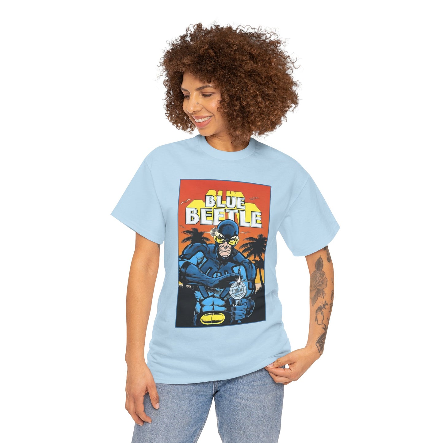 Blue Beetle T-Shirt - Ted Kord - 1980s DC Series - DC Comics