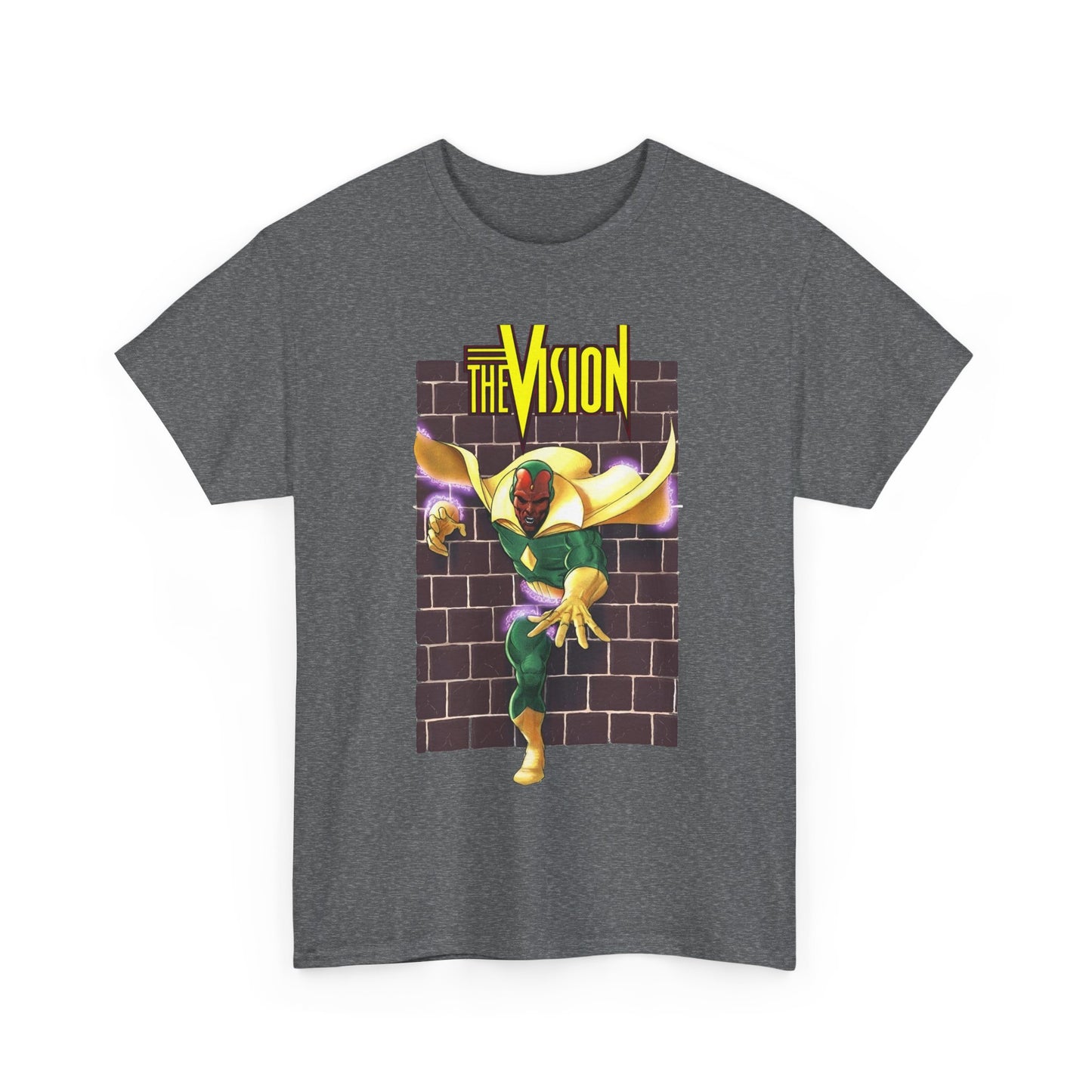 Vision T-Shirt - George Perez Art - Avengers Member - Scarlet Witch Husband - Android - Marvel Comics