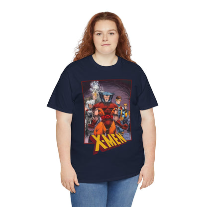 X-Men T-Shirt - While Portacio Art - Wolverine, Cyclops, Storm, Cable, Havok - Marvel Comics