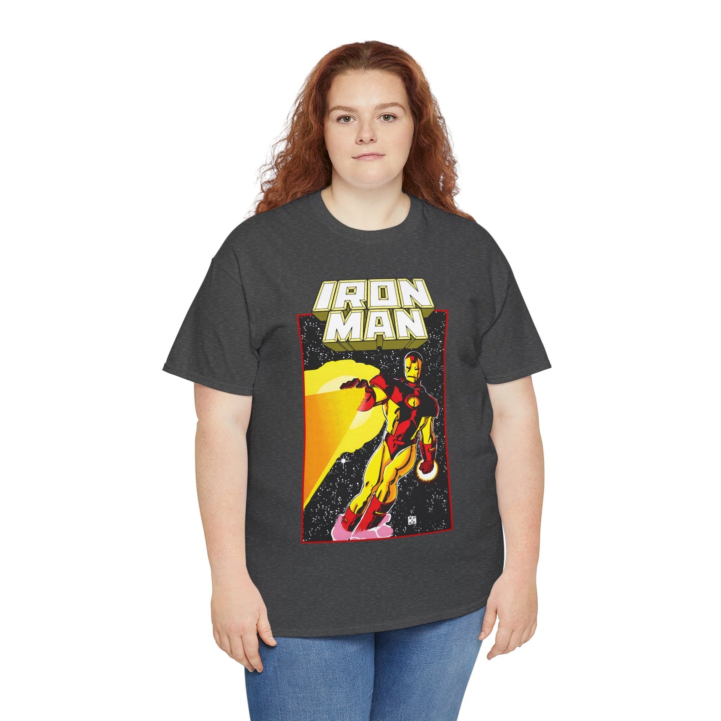 Iron Man T-Shirt - John Romita Jr Art - Cover to Issue #256 - Tony Stark in Space - Marvel Comics