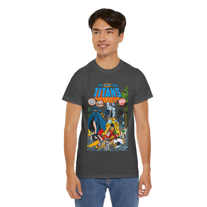 New Teen Titans T-Shirt - George Perez Art - #2 Cover Art - Deathstroke & Ravager - DC Comics