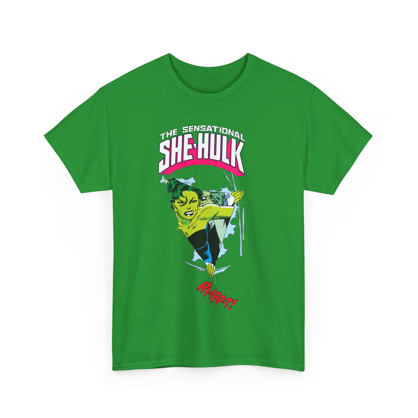 Sensational She-Hulk T-Shirt - John Byrne Art - Marvel Comics - Jennifer Walters - Ripping Through the Shirt - Fourth Wall
