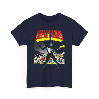 Secret Wars T-Shirt - Classic Marvel Comics Series - Alien Symbiote Spider-Man, 1st Appearance - Future Venom Story