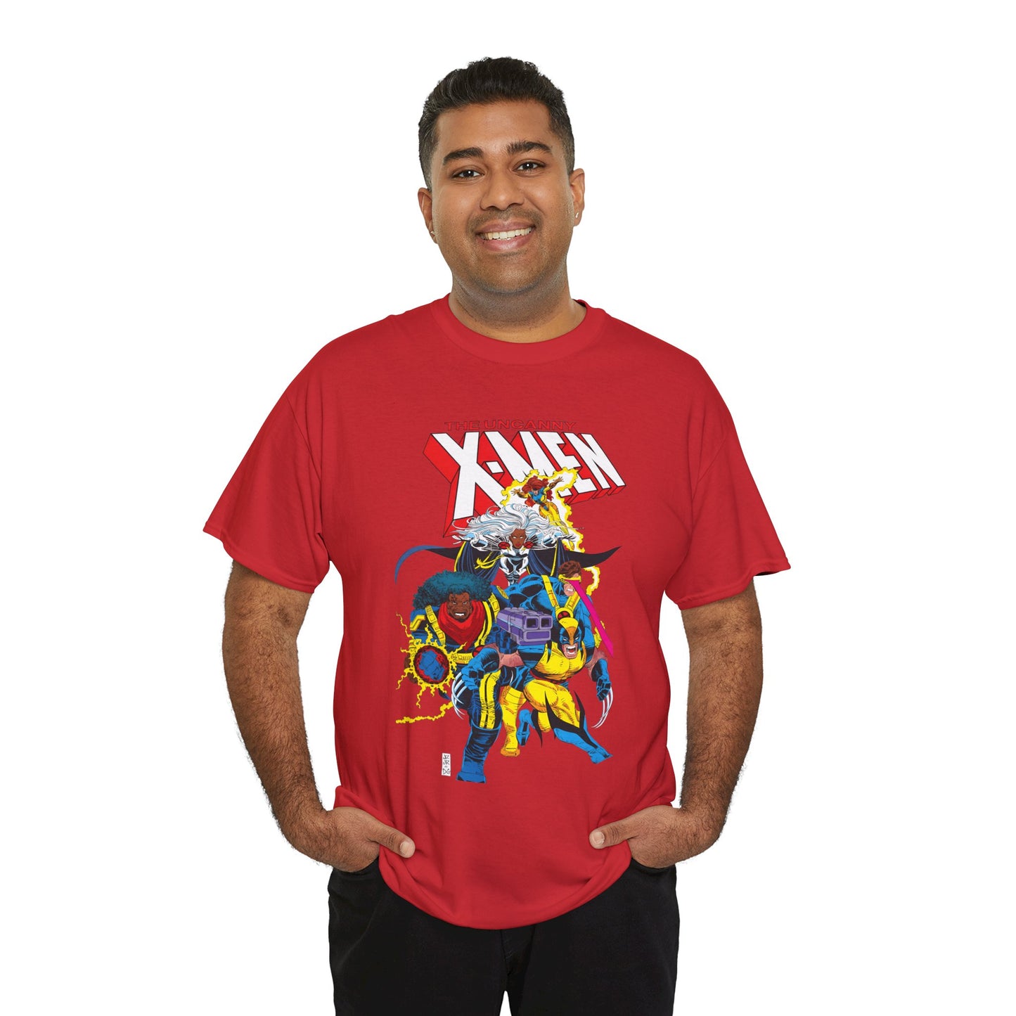 Uncanny X-Men T-Shirt - John Romita Jr Art - Cyclops, Storm, Bishop, Jean Grey, Wolverine - Marvel Comics