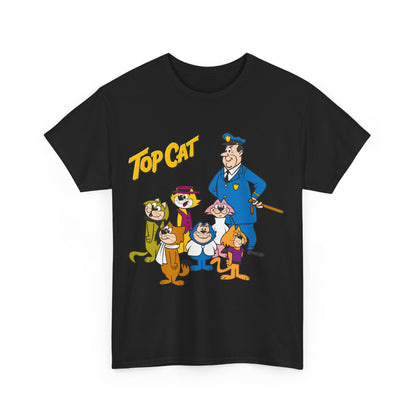 Top Cat & His Gang T-Shirt - Popular Hanna-Barbera 1960s TV Cartoon - Brain, Spook, Benny the Ball