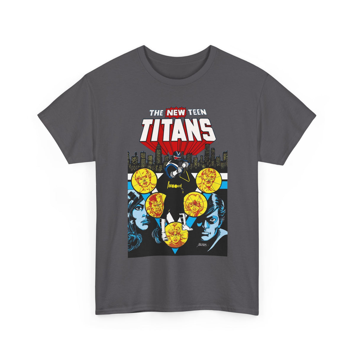 New Teen Titans T-Shirt - George Perez Art - Vigilante, Robin, Wonder Girl - Annual #2 Cover Art - DC Comics