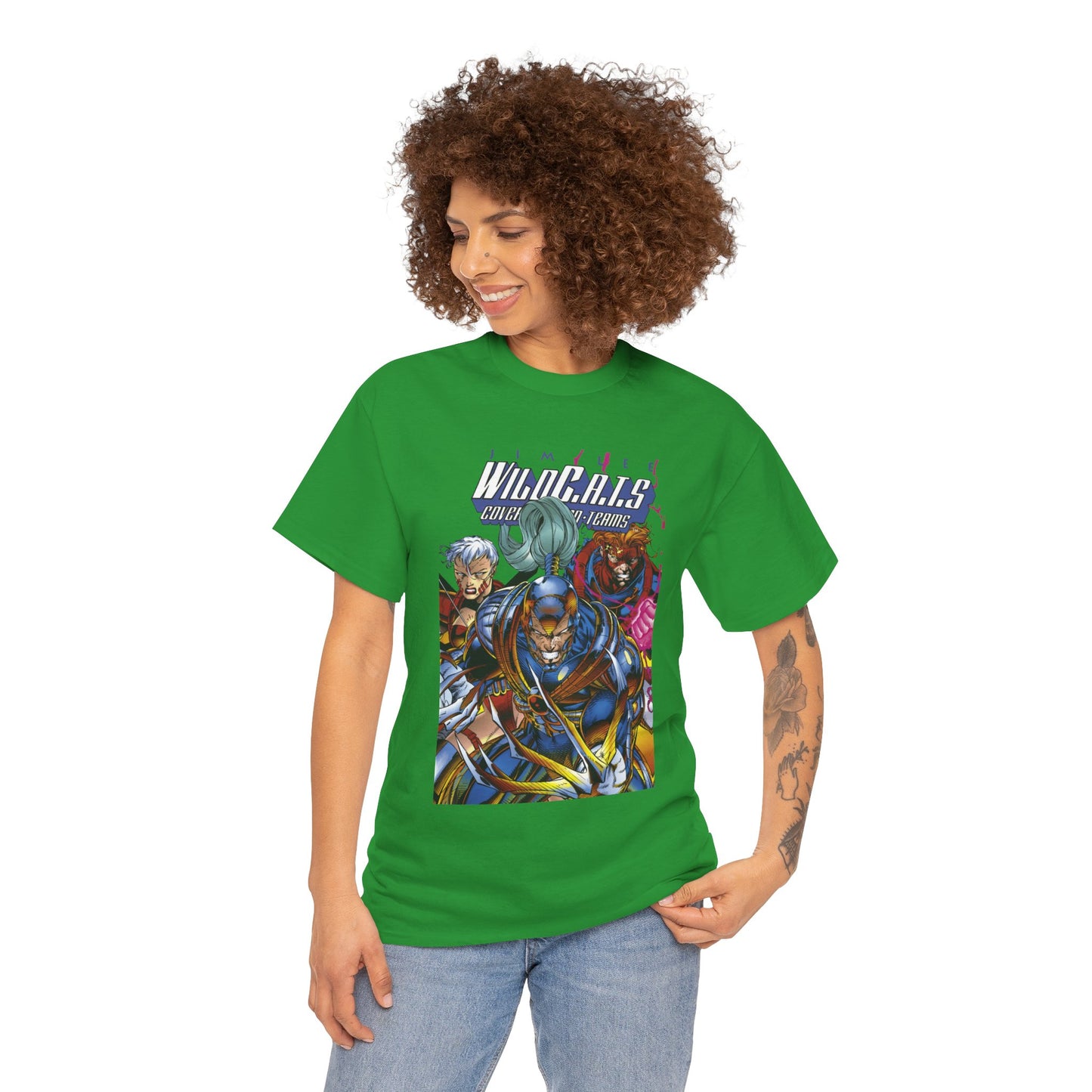 Wildcats T-Shirt - Jim Lee Art - Spartan, Warblade, Zealot - DC/Wildstorm/Image Comics
