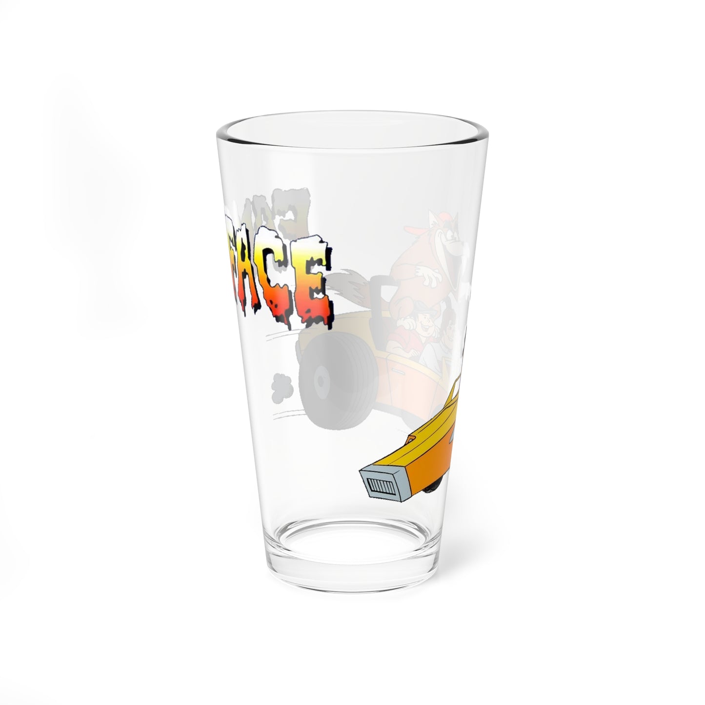 Fangface Pint Glass, 16oz - Ruby-Spears Saturday Morning Cartoon - Puggsy, Biff