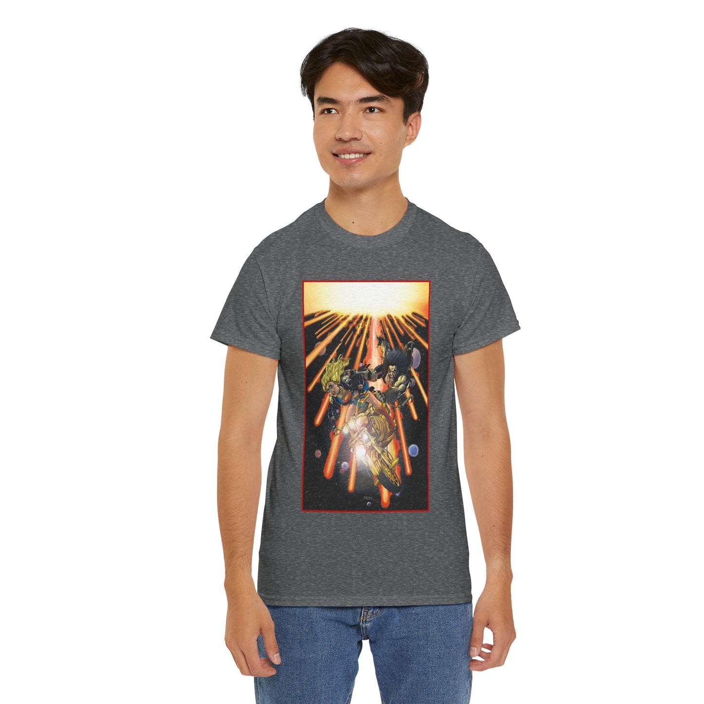 Supergirl & Lobo T-Shirt - George Perez Art - Brave and the Bold #4 Cover Art - 2026 Movie with Milly Alcock and Jason Momoa - DC Comics