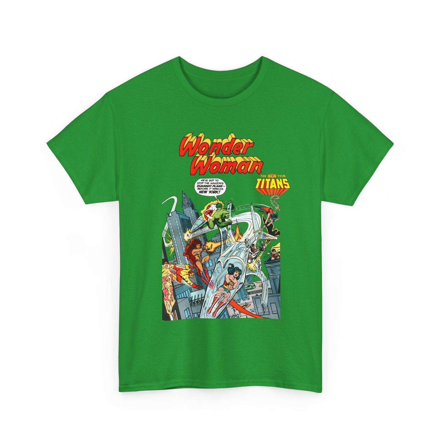 Wonder Woman/New Teen Titans T-Shirt - Ross Andru Art - Wonder Girl, Starfire, Cyborg, Raven - #287 Cover Art - DC Comics
