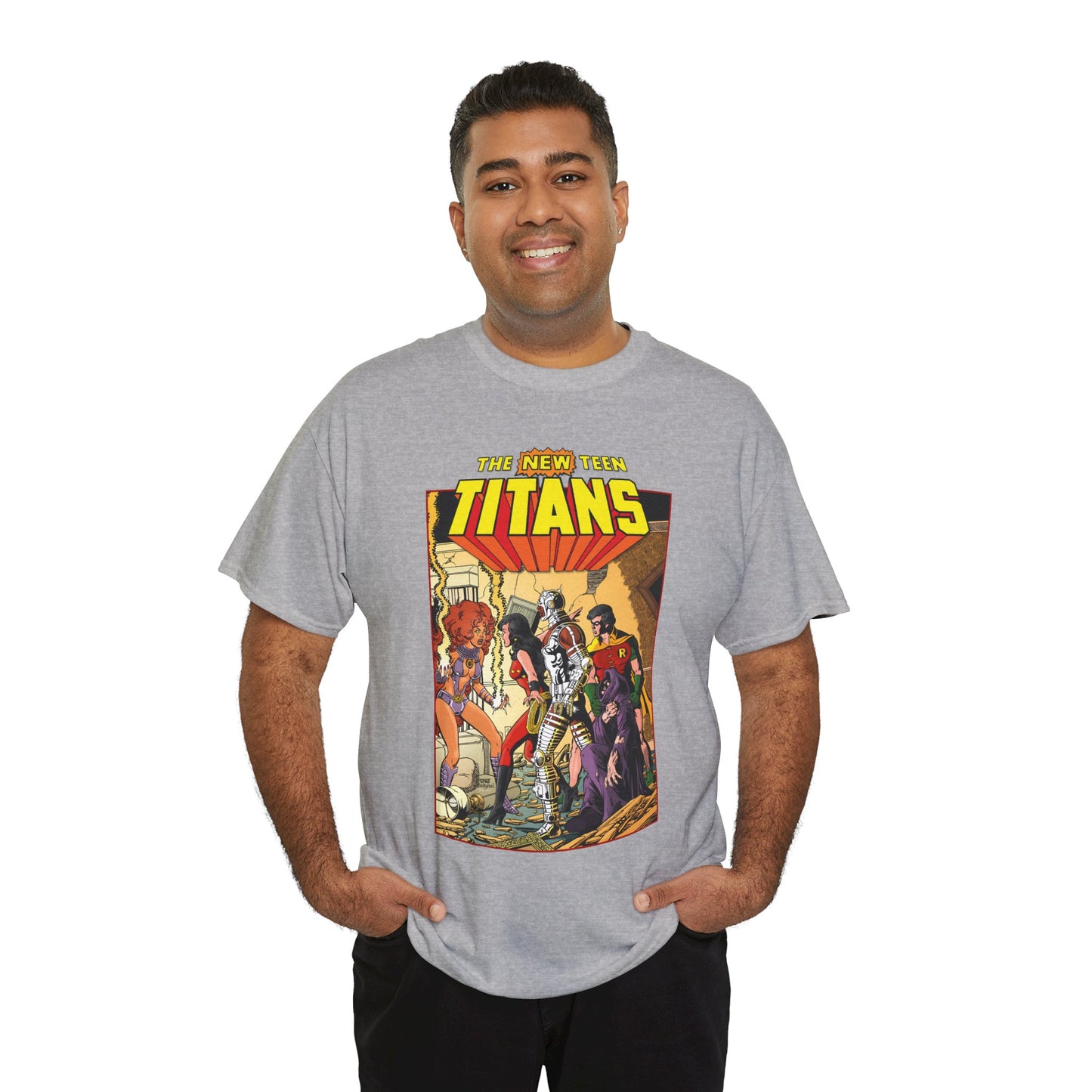 New Teen Titans T-Shirt - George Perez Art - #16 Cover - Wonder Girl, Robin, Starfire - DC Comics