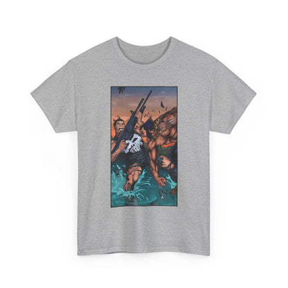 Wolverine Vs Punisher T-Shirt - Jim Lee Art - Marvel Comics
