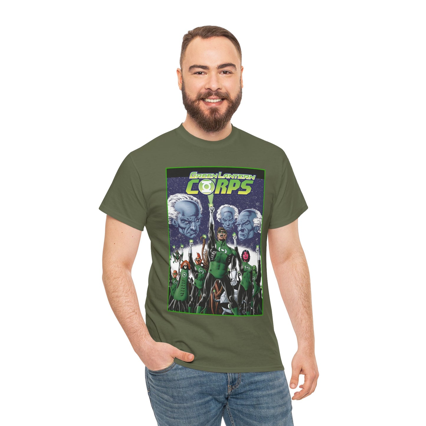 Green Lantern Corps T-Shirt - Hal Jordan, Guardians, Tomar Re, Oa - DC Comics