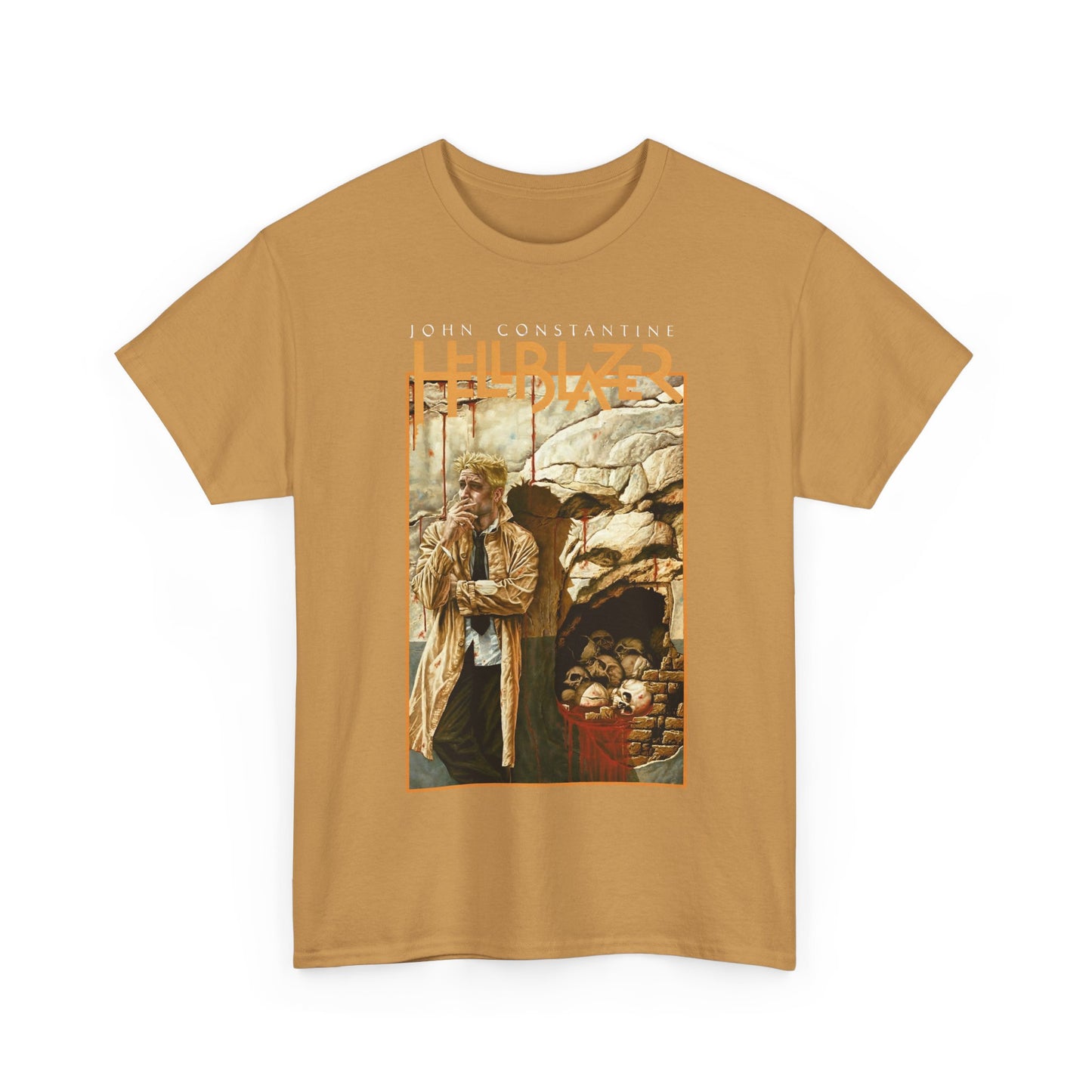 John Constantine Hellblazer T-Shirt - Lee Bermejo Art - #223 Cover - Wall Bleeding Blood - Vertigo Comics, DC Comics