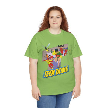 Teen Titans T-Shirt - Robin, Wonder Girl, Kid Flash, Speedy, Bumblebee, Mal, Aqualad - DC Comics