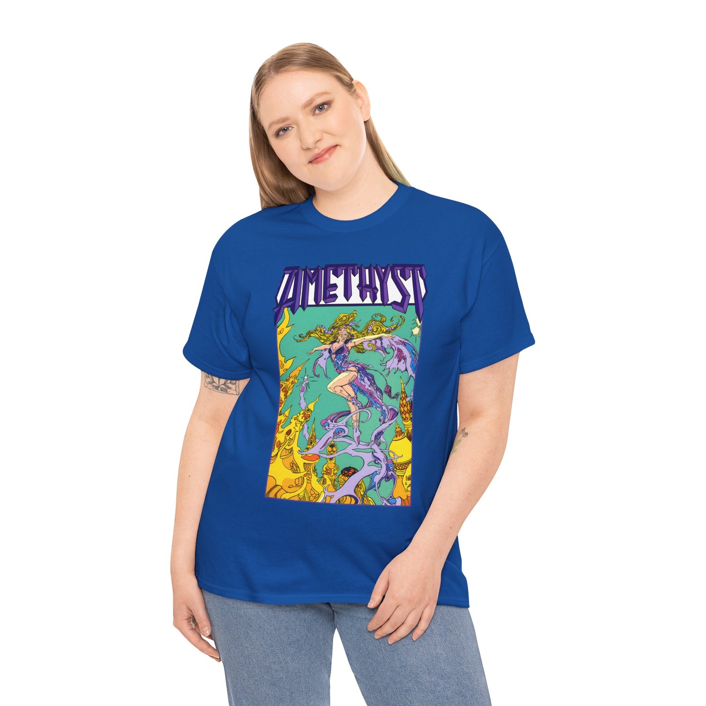 Amethyst T-Shirt - Esteban Maroto Art - Princess of Gemworld - 1980s Series - DC Comics